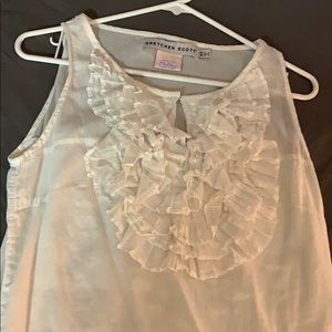 Gretchen Scott Ruffle Tank Too